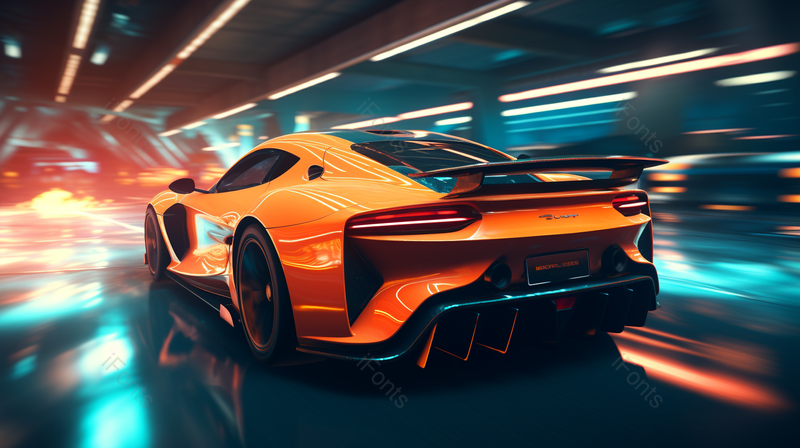 激烈科幻的赛车比赛游戏霓虹,高清,摄影图,摄影图片,图片大全,摄影图免费下载